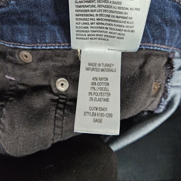 Citizens Of Humanity Jeans Mens 32X29 (Tag 34) Blue Gage Slim Straight Hemmed - Picture 7 of 14